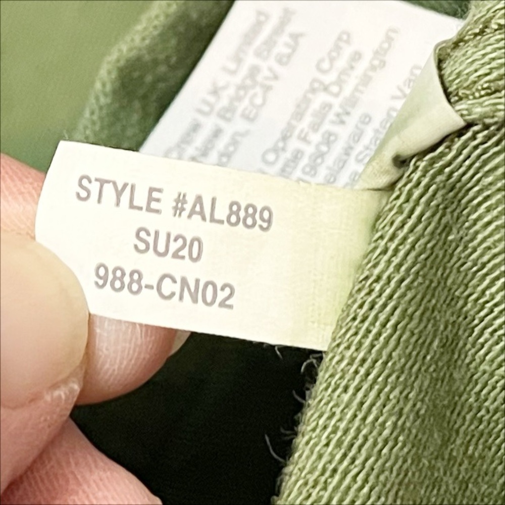 Madewell Claremont‎ Drawstring Jacket Medium green utility button lightweight - Picture 10 of 13
